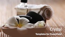  Presentation with spa concept - Amazing presentation having concept shot of the spa backdrop and a tawny brown colored foreground