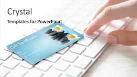  Presentation with spa concept - Cool new presentation theme with concept spa service gift certificate backdrop and a white colored foreground