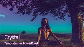  Presentation with harmony - Colorful slide deck enhanced with concept spirituality harmony with nature backdrop and a wine colored foreground