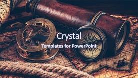  Presentation with vintage world travel - Amazing PPT theme having concept still life background - old backdrop and a navy blue colored foreground