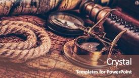  Presentation with vintage world travel - Amazing slides having concept still life background - old backdrop and a coral colored foreground