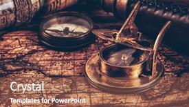  Presentation with vintage world travel - Slides with concept still life background - old background and a tawny brown colored foreground