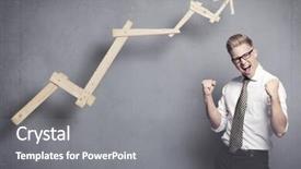  Presentation with successful - Colorful presentation enhanced with concept successful business energetic young backdrop and a gray colored foreground
