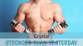  Presentation with motivation - Beautiful slides featuring concept text stronger than yesterday backdrop and a light blue colored foreground