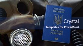  Presentation with passport - Audience pleasing PPT layouts consisting of concept-ukrainian-passport-and-gas backdrop and a ocean colored foreground