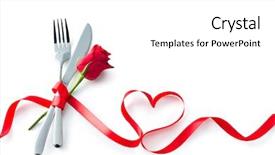  Presentation with dinner party - Audience pleasing theme consisting of concept valentines day dinner restaurant backdrop and a white colored foreground