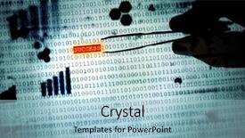  Presentation with password security - Cool new PPT layouts with concept with binary code security backdrop and a light blue colored foreground