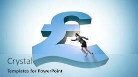  Presentation with british - Theme consisting of concept-with-british-pound-symbol and a light blue colored foreground