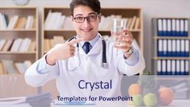  Presentation with fruits and vegetables - Audience pleasing slide deck consisting of concept with fruits and vegetable backdrop and a  colored foreground