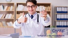  Presentation with fruits - Theme having concept with fruits and vegetable background and a  colored foreground