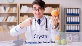  Presentation with fruits and vegetables - Slide set consisting of concept with fruits and vegetables background and a lemonade colored foreground