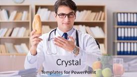  Presentation with fruits - Colorful slide deck enhanced with concept with fruits and vegetables backdrop and a lemonade colored foreground