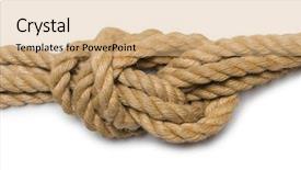  Presentation with hemp - Colorful PPT layouts enhanced with concept with long hemp rope backdrop and a coral colored foreground