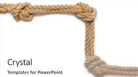  Presentation with hemp - Presentation theme featuring concept with long hemp rope background and a white colored foreground