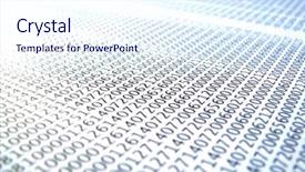  Presentation with database - Amazing slides having concept with printed and code backdrop and a sky blue colored foreground