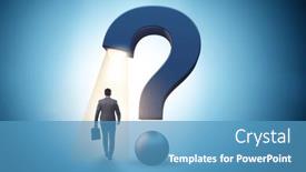  Presentation with question - Slide set enhanced with concept-with-question-mark background and a teal colored foreground