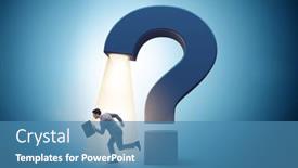  Presentation with question - PPT layouts with concept-with-question-mark background and a teal colored foreground