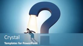  Presentation with question - PPT layouts featuring concept-with-question-mark background and a teal colored foreground