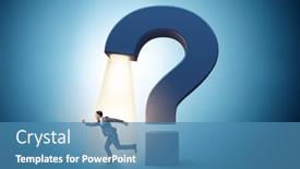  Presentation with swot analysis question mark word - Theme enhanced with concept-with-question-mark background and a teal colored foreground