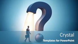  Presentation with swot analysis question mark word - Presentation theme with concept-with-question-mark background and a teal colored foreground