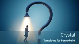  Presentation with swot analysis question mark word - PPT theme enhanced with concept-with-question-mark and a ocean colored foreground