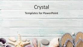  Presentation with space travel - Beautiful slides featuring concept with sunglasses flip flop backdrop and a white colored foreground