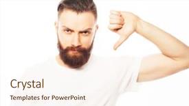  Presentation with signal - Audience pleasing presentation consisting of concept young man doing bad backdrop and a  colored foreground