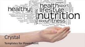  Presentation with abstract health - PPT layouts featuring conceptual abstract word cloud background and a  colored foreground