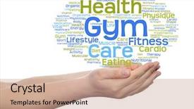  Presentation with science abstract - Cool new slide set with conceptual abstract word cloud backdrop and a  colored foreground