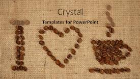  Presentation with rustic love - Cool new slides with conceptual-artistic-pattern-i-love backdrop and a coral colored foreground