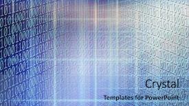 Presentation with coding binary code blue polygonal - Colorful PPT layouts enhanced with conceptual background image of binary backdrop and a light blue colored foreground