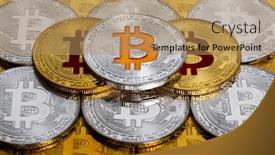  Presentation with bitcoin - Theme featuring conceptual-bitcoin-background-a-treasure background and a coral colored foreground