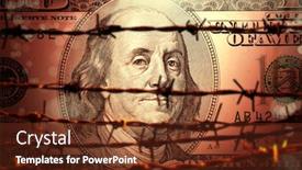  Presentation with finance - PPT layouts enhanced with conceptual-finance-image-of-close background and a tawny brown colored foreground