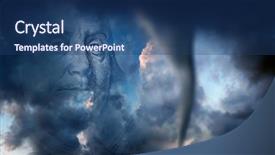  Presentation with finance - Amazing slide deck having conceptual finance image of money backdrop and a ocean colored foreground