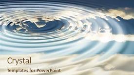  Presentation with ripple effect - Presentation design consisting of conceptual idea ripple effect background and a  colored foreground