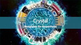  Presentation with electrical electronics - Colorful PPT layouts enhanced with electricity magnetism - conceptual image illustrating the importance backdrop and a teal colored foreground