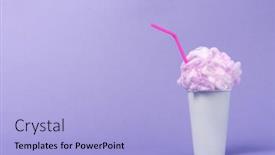  Presentation with milkshake - Amazing presentation theme having conceptual-image-of-milkshake backdrop and a light blue colored foreground