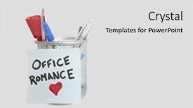  Presentation with notepaper - Theme having conceptual image of sticky notepaper background and a  colored foreground