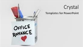  Presentation with notepaper - Beautiful PPT theme featuring conceptual image of sticky notepaper backdrop and a white colored foreground