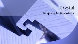  Presentation with tools - Amazing slide deck having conceptual image of two combining tools backdrop and a light blue colored foreground