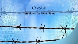  Presentation with internet security - PPT layouts with conceptual-internet-security-image background and a light blue colored foreground