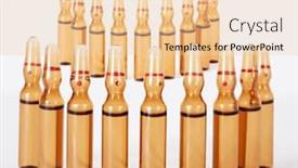  Presentation with ampoule - PPT theme featuring conceptual-medicine-abuse-ampoule background and a lemonade colored foreground