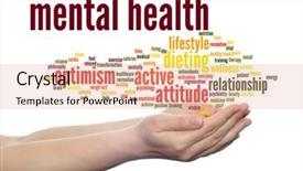  Presentation with mental health abstract - PPT theme having conceptual mental health or positive background and a  colored foreground