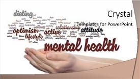  Presentation with mental healthcare - Audience pleasing presentation consisting of conceptual mental health or positive backdrop and a white colored foreground