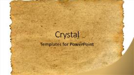  Presentation with history old paper - Presentation theme having conceptual old retro aged paper background and a yellow colored foreground