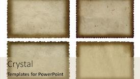  Presentation with old white antique frame - 