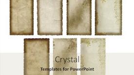  Presentation with old white antique frame - 