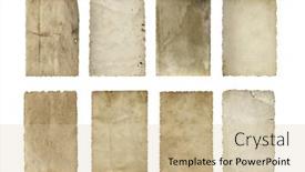  Presentation with old white antique frame - 