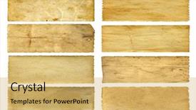  Presentation with old white antique frame - Cool new PPT theme with conceptual old vintage paper backdrop and a yellow colored foreground