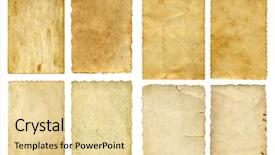  Presentation with manuscript - Cool new PPT theme with conceptual old vintage paper backdrop and a lemonade colored foreground